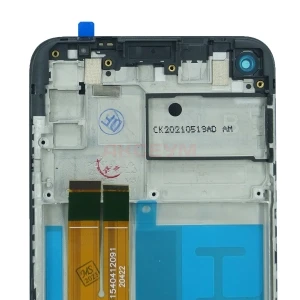 Дисплей с рамкой для Samsung Galaxy M11 (M115F) с тачскрином (черный) - Оригинал REF