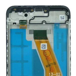 Дисплей с рамкой для Samsung Galaxy M11 (M115F) с тачскрином (черный) - Оригинал REF