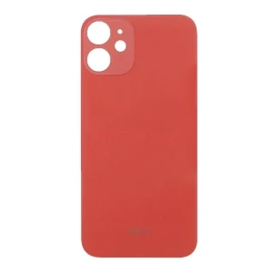 Задняя крышка для iPhone 12 mini (большое отверстие) красная