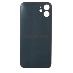 Задняя крышка для iPhone 12 (большое отверстие) красная