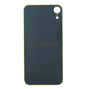 Задняя крышка для iPhone Xr (большое отверстие) желтая