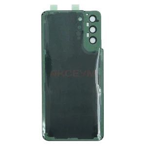 Задняя крышка для Samsung Galaxy S21+ (G996B) черная - Премиум