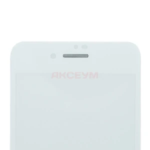 Защитное стекло для iPhone 7/8/SE 2020/SE (2022) с сеткой динамика (белое)
