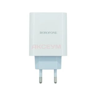 Сетевая зарядка Type-C Borofone BA73A (35W/PD/QC3.0/кабель Type-C-Type-C) белая