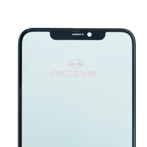 Стекло дисплея для iPhone 11 Pro Max с тачскрином и OCA пленкой (черное)