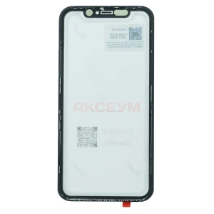 Стекло дисплея с рамкой для iPhone 11 (черное) оригинал - Feaglet