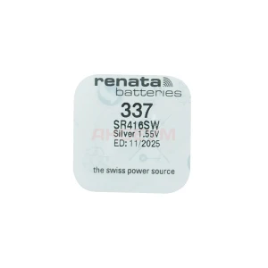 Батарейка 337/SR416SW Renata Silver 1.55V
