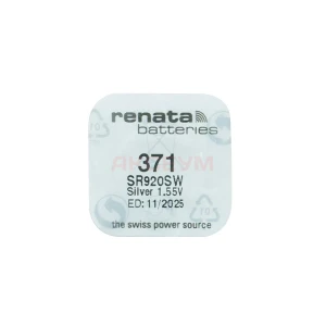 Батарейка 371/SR920SW Renata Silver 1.55V