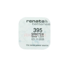 Батарейка 395/SR927SW Renata Silver 1.55V