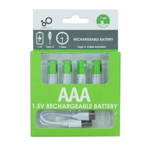 Аккумулятор AAA Smartools 400 mAh (4 шт в блистере/перезаряжаемые от Type-C)