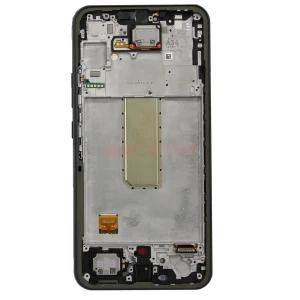 Дисплей с рамкой для Samsung Galaxy A34 5G (A346B) с тачскрином (черный) - Оригинал