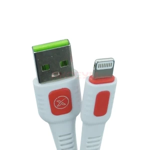 Кабель USB - Lightning XO NB151 (2.4A/плоский) белый