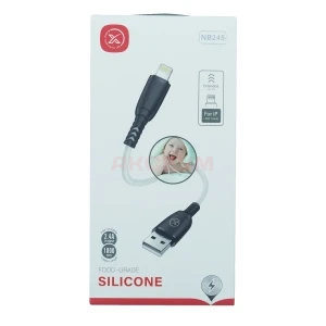 Кабель USB - Lightning XO NB245 (2.4A/силикон) белый