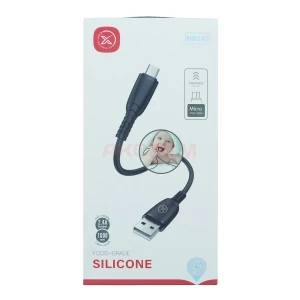 Кабель USB - MicroUSB XO NB245 (2.4A/силикон) черный