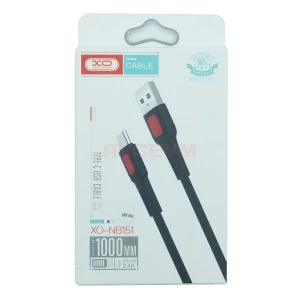 Кабель USB - Type-C XO NB151 (2.4A/плоский) белый