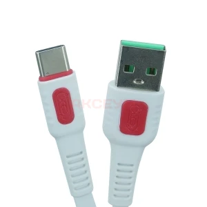 Кабель USB - Type-C XO NB151 (2.4A/плоский) белый