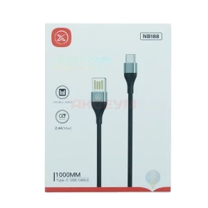 Кабель USB - Type-C XO NB188 (2.4A) серый