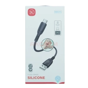 Кабель USB - Type-C XO NB245 (2.4A/силикон) черный
