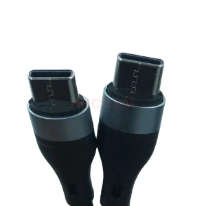 Кабель Type-C - Type-C BC X57 (5A/оплетка ткань) черный