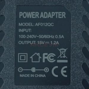 Блок питания для станции Яндекс мини 2 15V/1.2A (4.0х1.7) черный