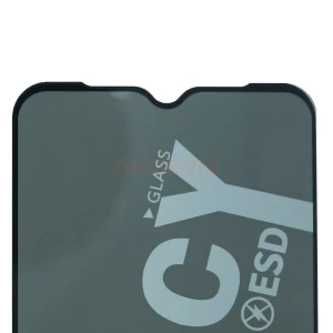 Защитное стекло для Realme C11/C15/C21/C11 2021/C21Y/C25Y/C25s/Narzo 30A/50i/50A (черное) - Антишпион