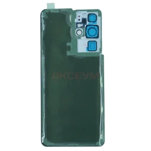 Задняя крышка для Samsung Galaxy S21 Ultra (G998B) серебро - Премиум