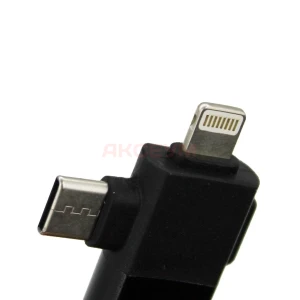 Переходник Lightning и Type-C - OTG Hoco UA17 (черный)