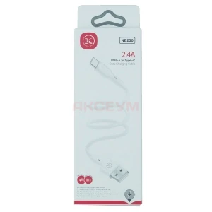 Кабель USB - Type-C XO NB230 (2.4A) белый