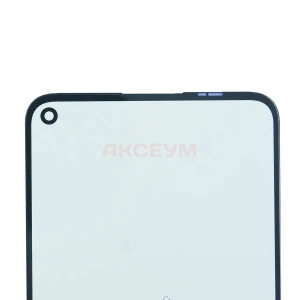 Стекло дисплея для Huawei P40 Lite 5G с OCA пленкой (черное) - G+OCApro