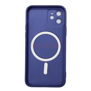 Чехол-накладка для iPhone 12 SM020 Matte MagSafe (темно-синий)