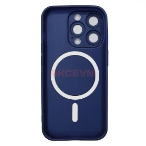 Чехол-накладка для iPhone 13 Pro Max SM020 Matte MagSafe (темно-синий)