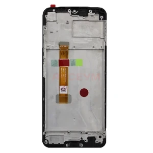 Дисплей с рамкой для Realme C25s с тачскрином (черный) - Оригинал