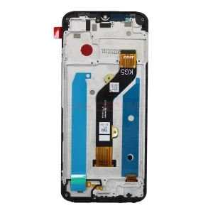Дисплей с рамкой для Tecno Spark Go 2022 с тачскрином (черный) - Оригинал
