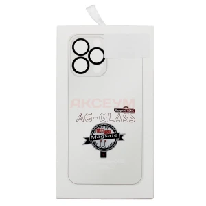 Чехол накладка для iPhone 15 Pro Max MagSafe SM021 (белый)