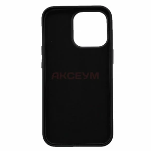 Чехол накладка для iPhone 13 Pro MagSafe SM002 экокожа (черный)