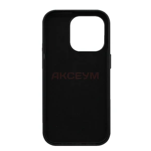 Чехол накладка для iPhone 14 Pro MagSafe SM002 экокожа (черный)