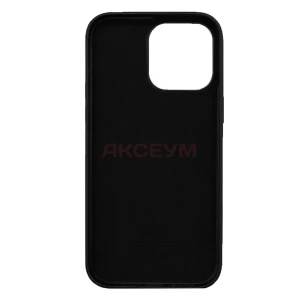 Чехол накладка для iPhone 14 Pro Max MagSafe SM002 экокожа (черный)