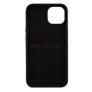 Чехол накладка для iPhone 14 MagSafe SM002 экокожа (черный)