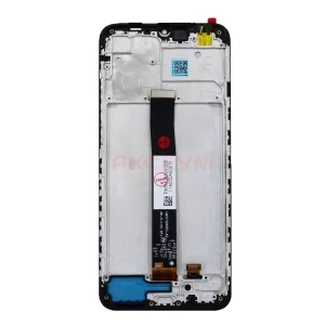 Дисплей с рамкой для Xiaomi Redmi 9A/9C/10A с тачскрином (черный) - Оригинал