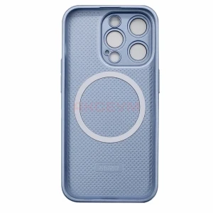 Чехол накладка для iPhone 13 Pro Max MagSafe SM021 (светло-голубой)