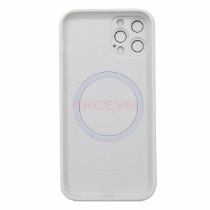 Чехол накладка для iPhone 12 Pro MagSafe SM021 (белый)