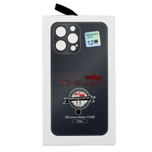Чехол накладка для iPhone 12 Pro Max MagSafe SM021 (черный)