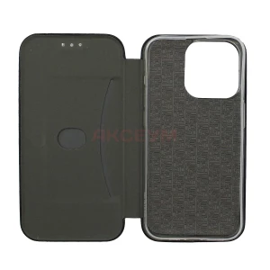 Чехол книжка для iPhone 15 Plus BC002 (черный)