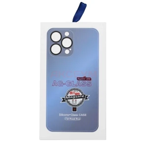 Чехол накладка для iPhone 13 Pro Max MagSafe SM021 (синий)
