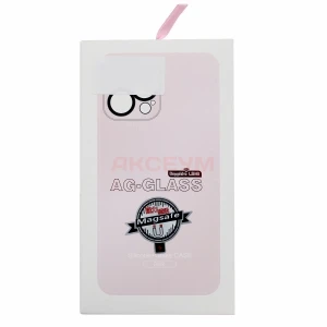 Чехол накладка для iPhone 14 Pro MagSafe SM021 (светло-розовый)