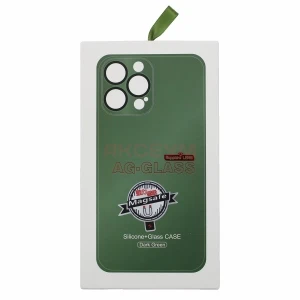 Чехол накладка для iPhone 14 MagSafe SM021 (зеленый)
