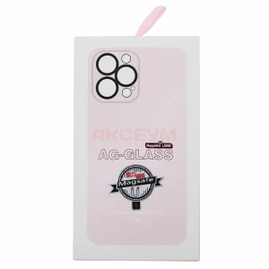 Чехол накладка для iPhone 15 Plus MagSafe SM021 (светло-розовый)