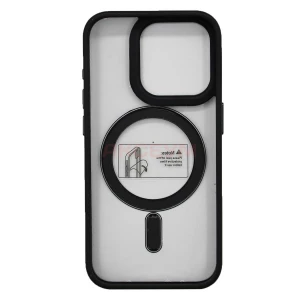 Чехол накладка для iPhone 15 Pro MagSafe SM004 (черный)