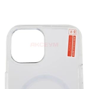 Чехол накладка для iPhone 15 Pro MagSafe SM006 (прозрачный)