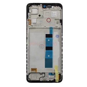 Дисплей с рамкой для Xiaomi Redmi Note 12 4G с тачскрином (черный) - Оригинал